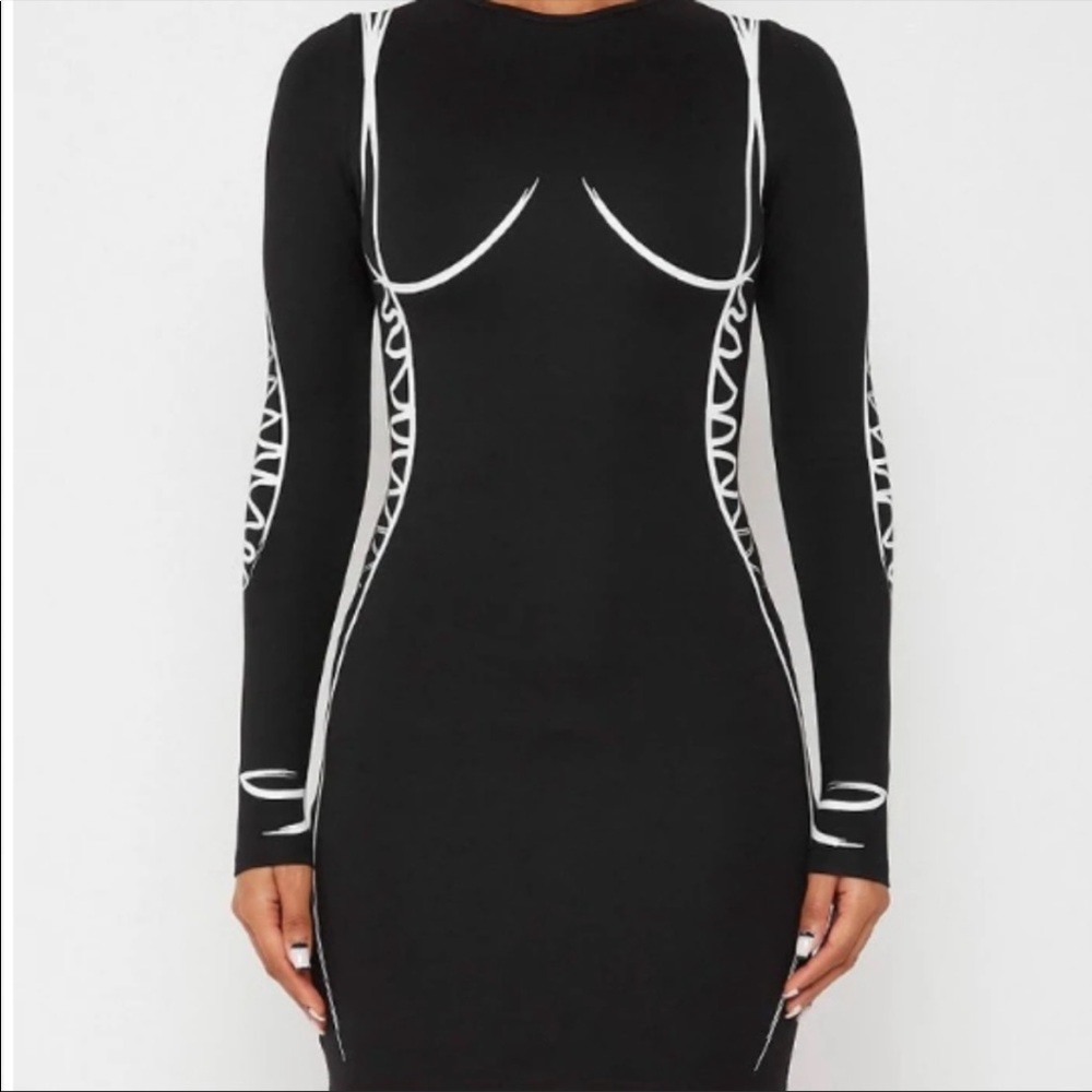 NWT MANIERE DE VOIR BLACK DRESS